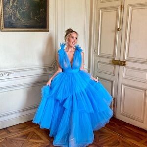 Bronx and Banco X REVOLVE Anna Gown in Light Blue